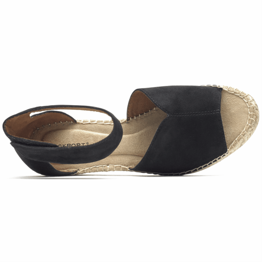 Sandália Marah Peep Toe Feminina Rockport Preta