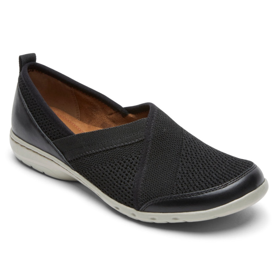 Slip-on De Malha Penfield Para Mulher Rockport Preto