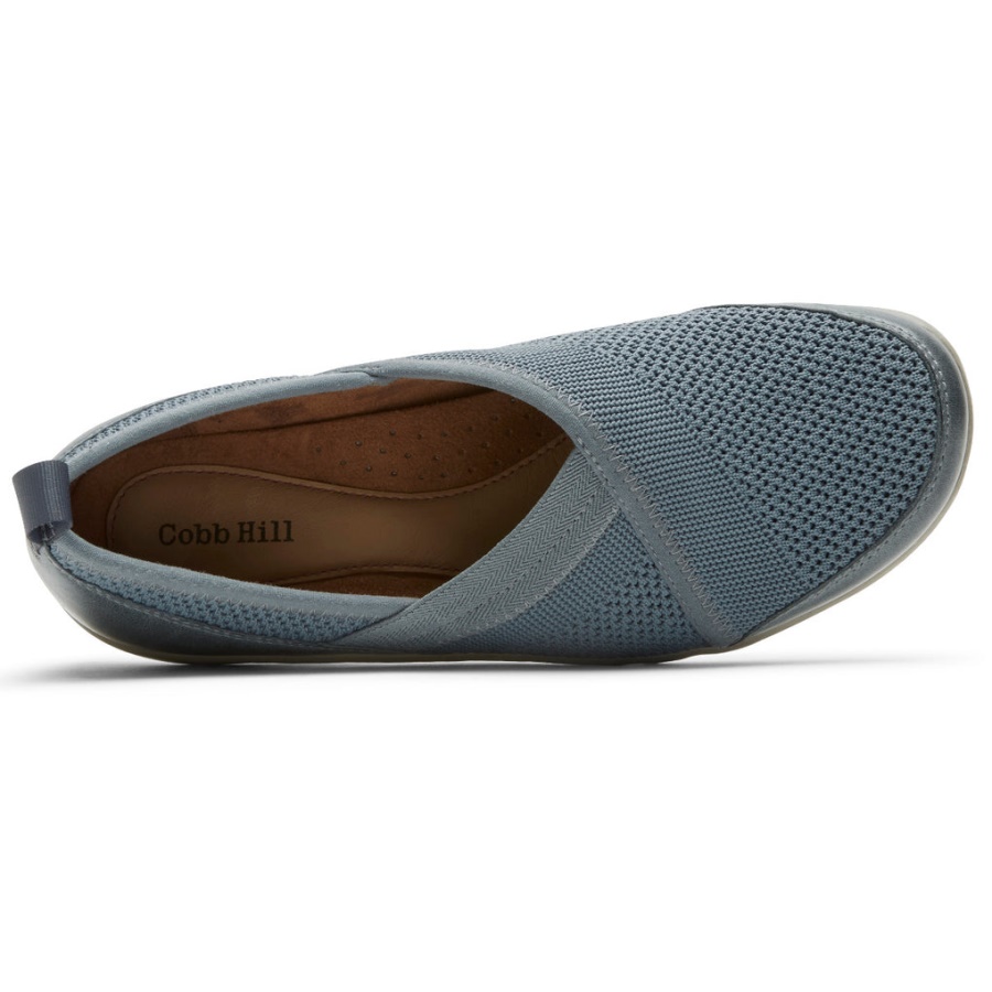 Slip-on Azul De Malha Penfield Para Mulher Rockport