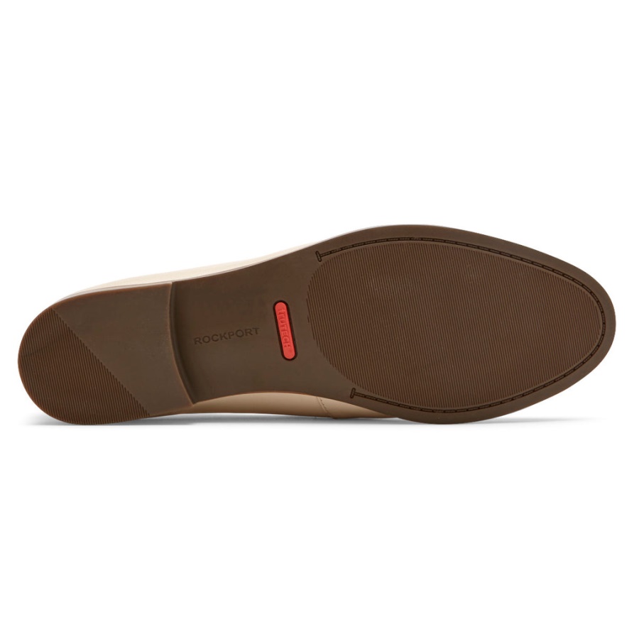 Mocassim Feminino Rockport Perpétua Clássico Penny Loafer Baunilha