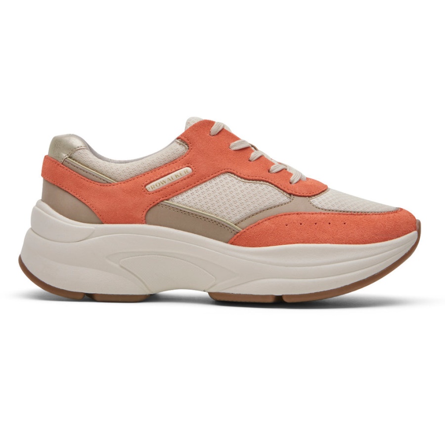 Rockport Prowalker Eco Sneaker Tan Laranja