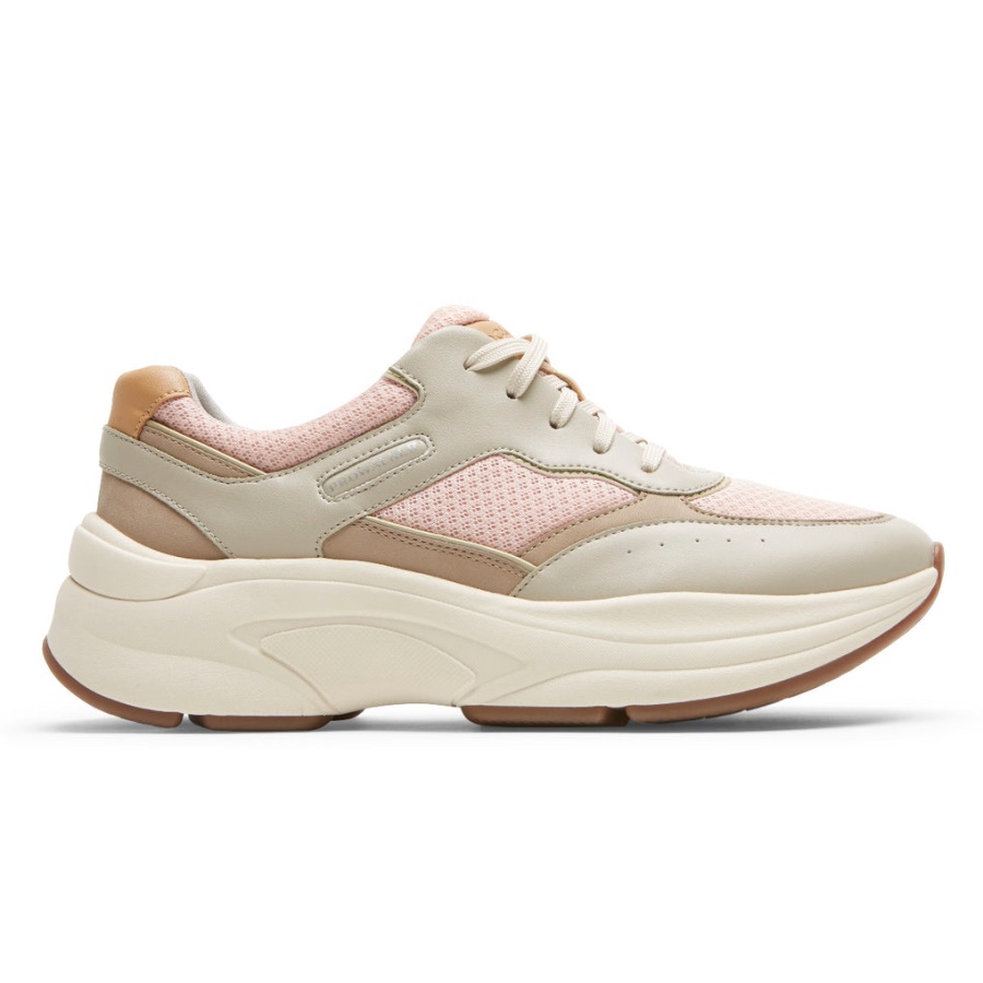Prowalker Eco Tênis Feminino Rockport Taupe Neutro