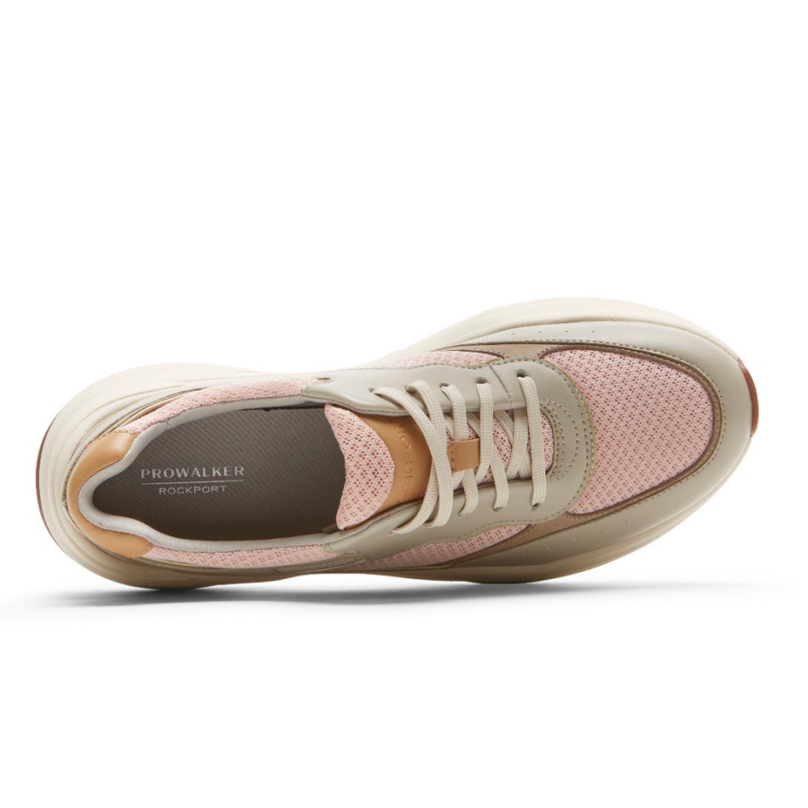 Prowalker Eco Tênis Feminino Rockport Taupe Neutro