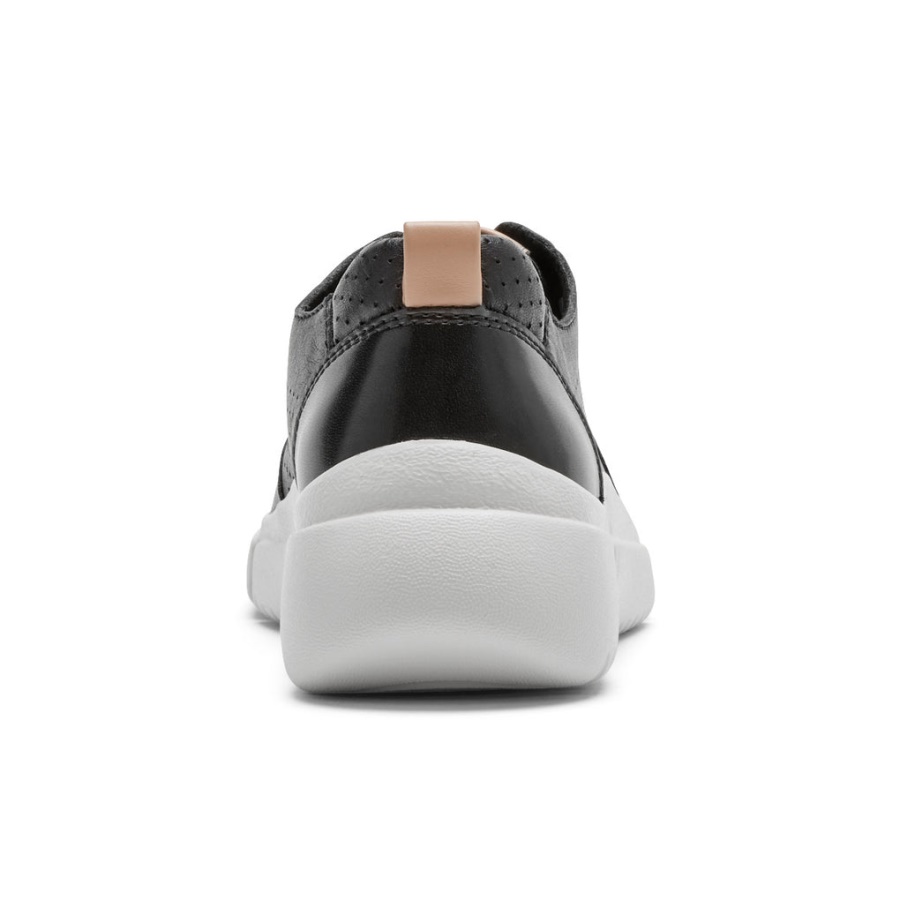 Tênis Feminino Rockport R-evolution Lavável Com Cadarço Preto Lavável