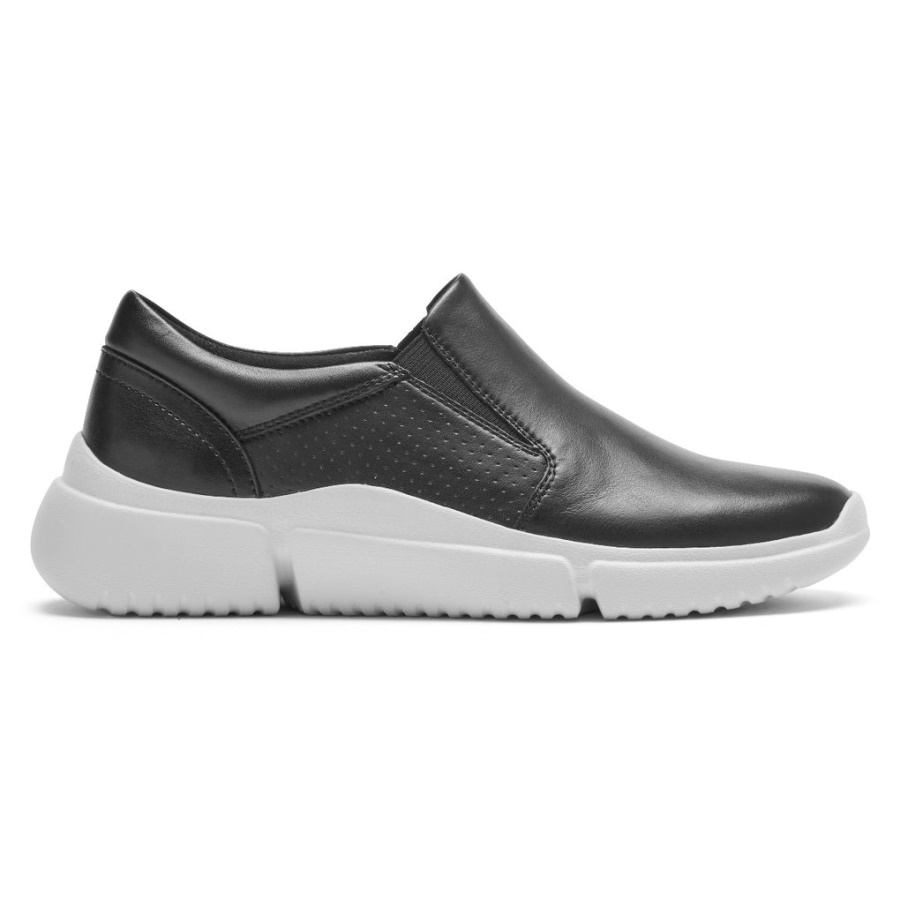 Tênis Feminino R-evolution Lavável Rockport Lavável Preto Lavável Com Sola Branca