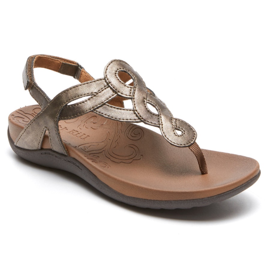 Sandália Ramona Feminina Rockport Bronze