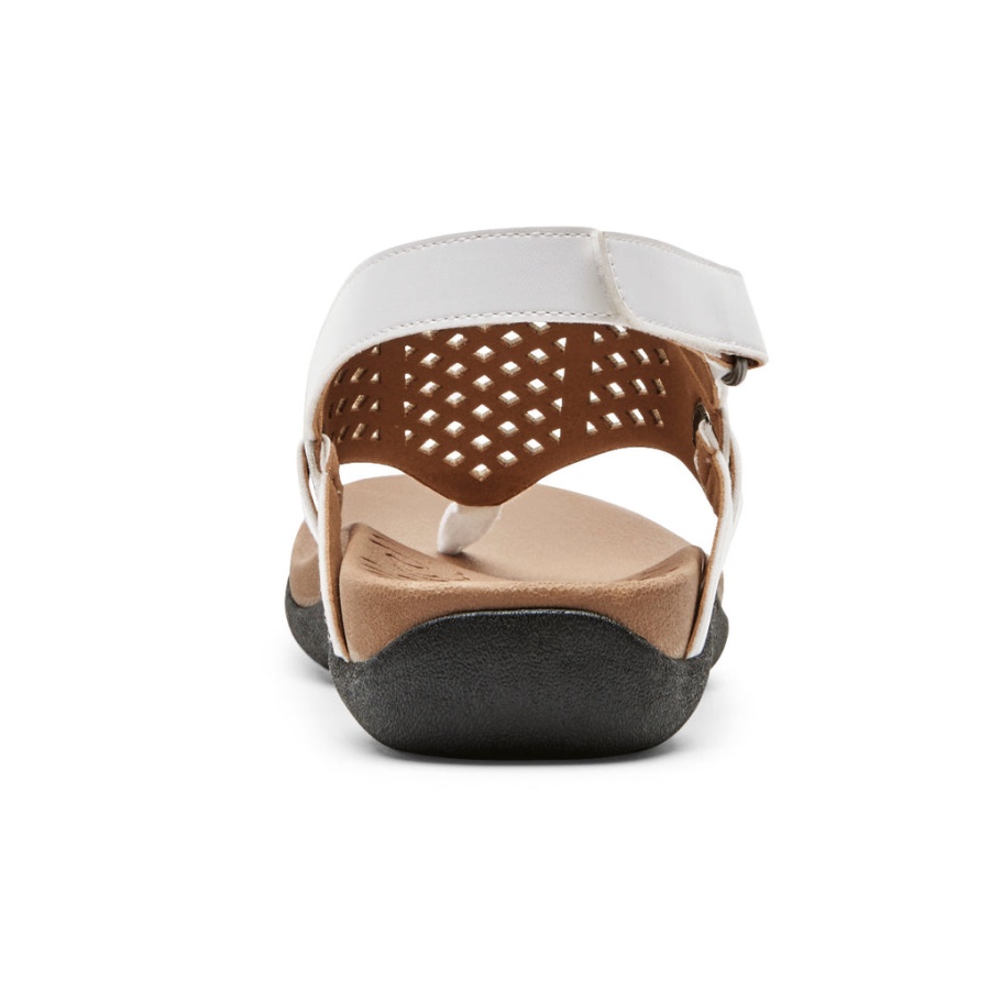 Sandália Feminina Rockport Ridge Tanga Branca