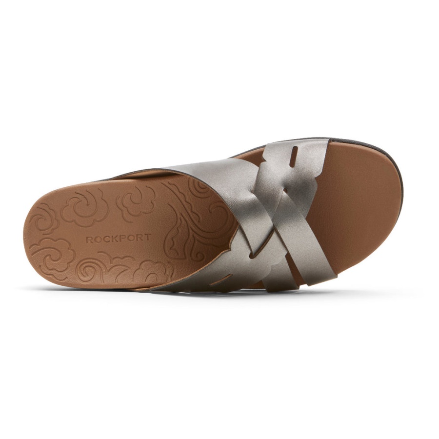 Estanho De Slide Tecido Ridge Feminino Rockport