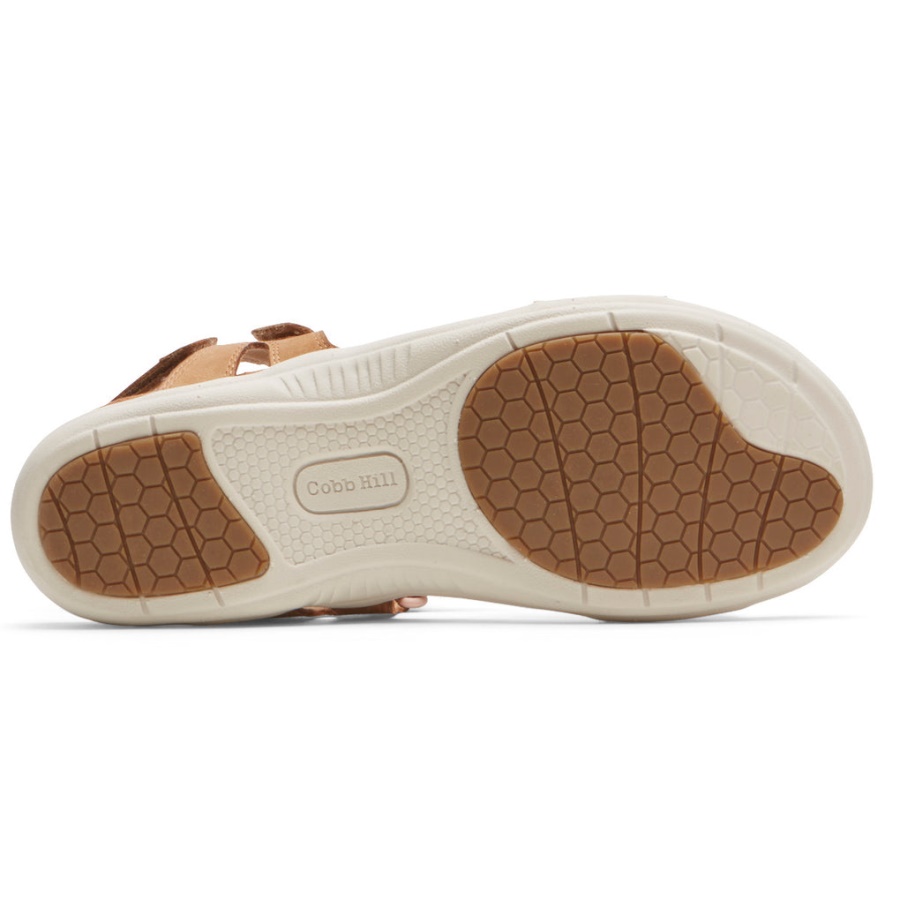 Rockport Feminino Rubey Sandália Assimétrica Mel