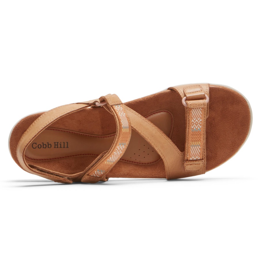 Rockport Feminino Rubey Sandália Assimétrica Mel