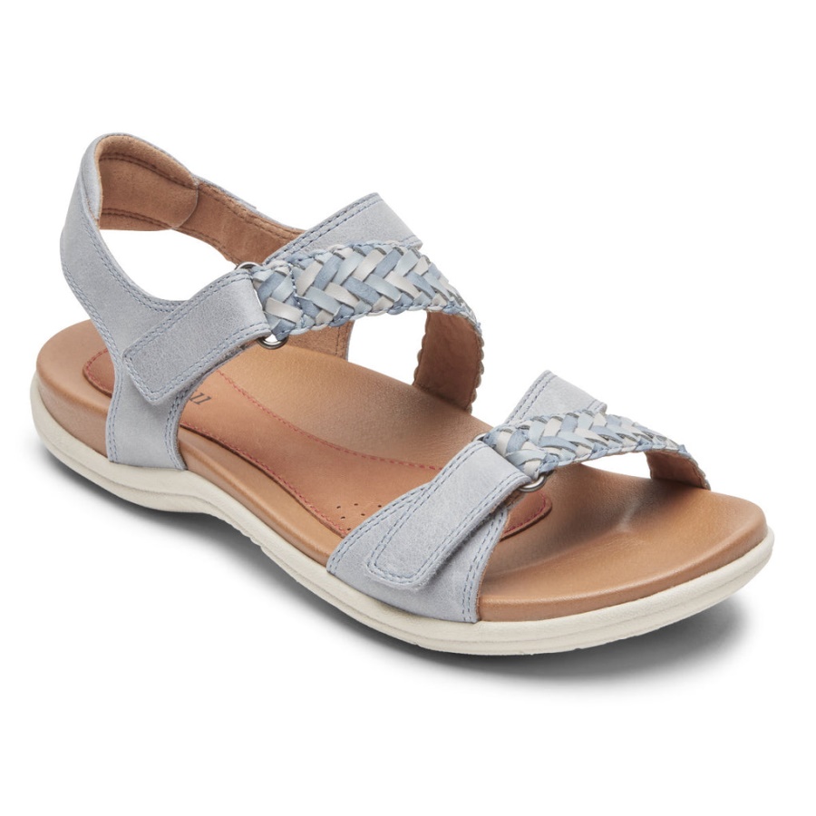 Sandália Trançada Ruby ​​feminina Rockport Azul Multi