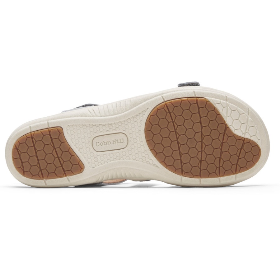 Sandália Trançada Ruby ​​feminina Rockport Azul Multi