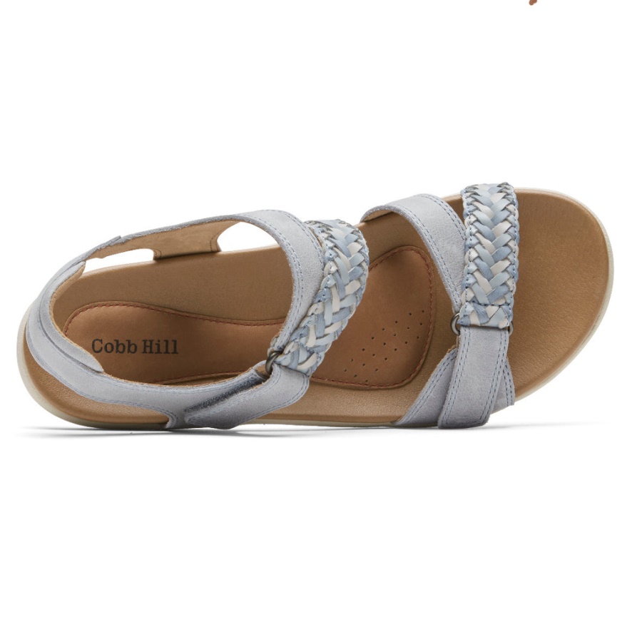 Sandália Trançada Ruby ​​feminina Rockport Azul Multi