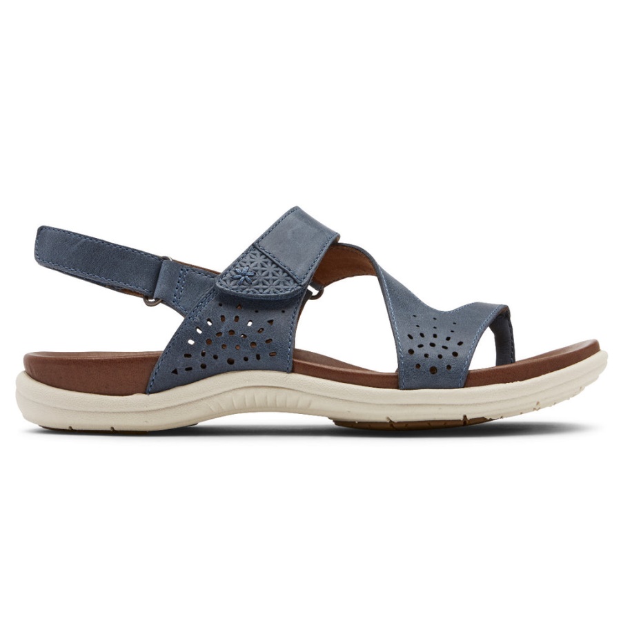 Sandália Feminina Rubey Tanga Azul Rockport