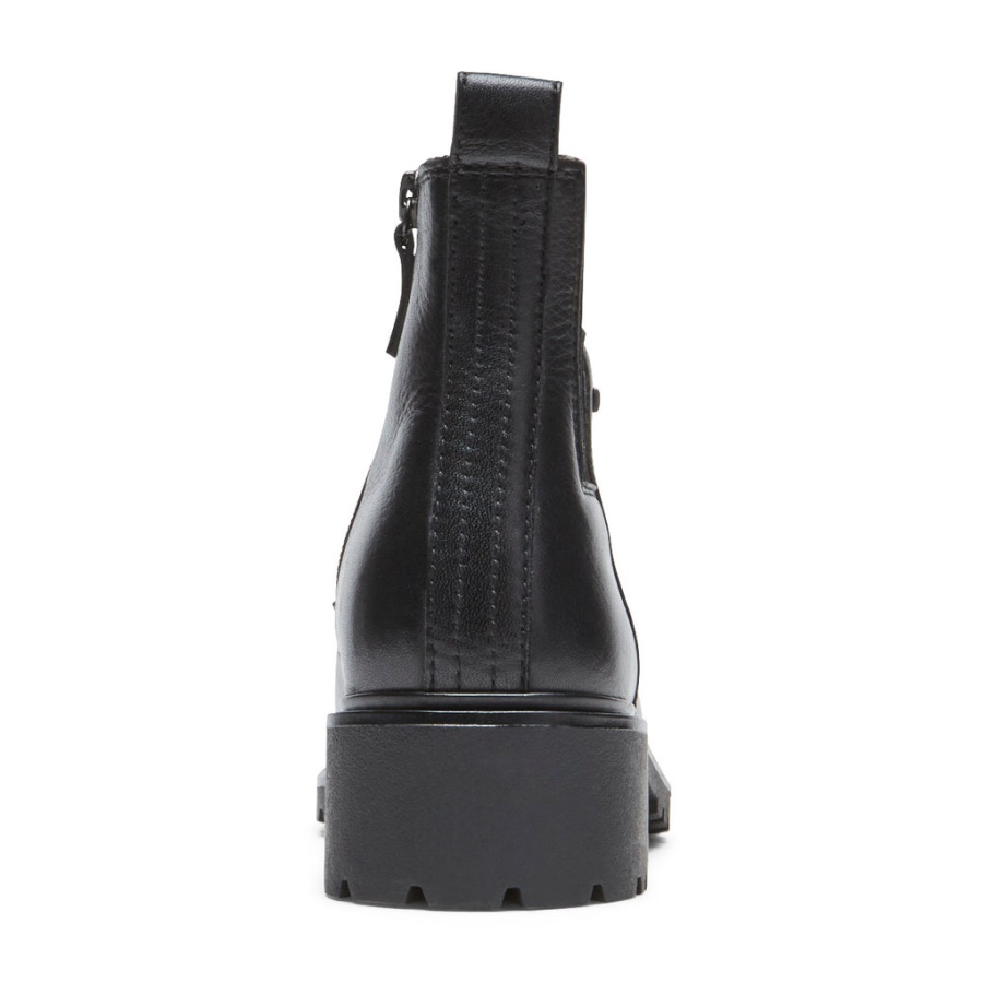 Bota Feminina Rockport Ryleigh Chelsea Impermeável Preta