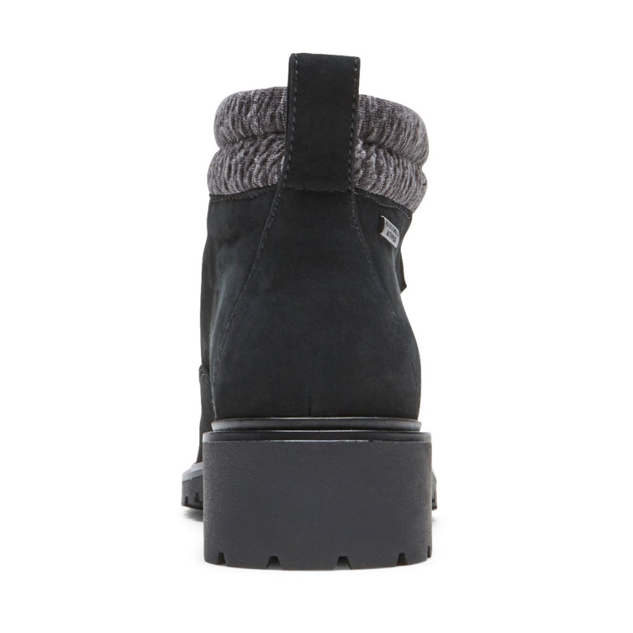Bota Feminina Ryleigh Hiker Rockport Impermeável Preta