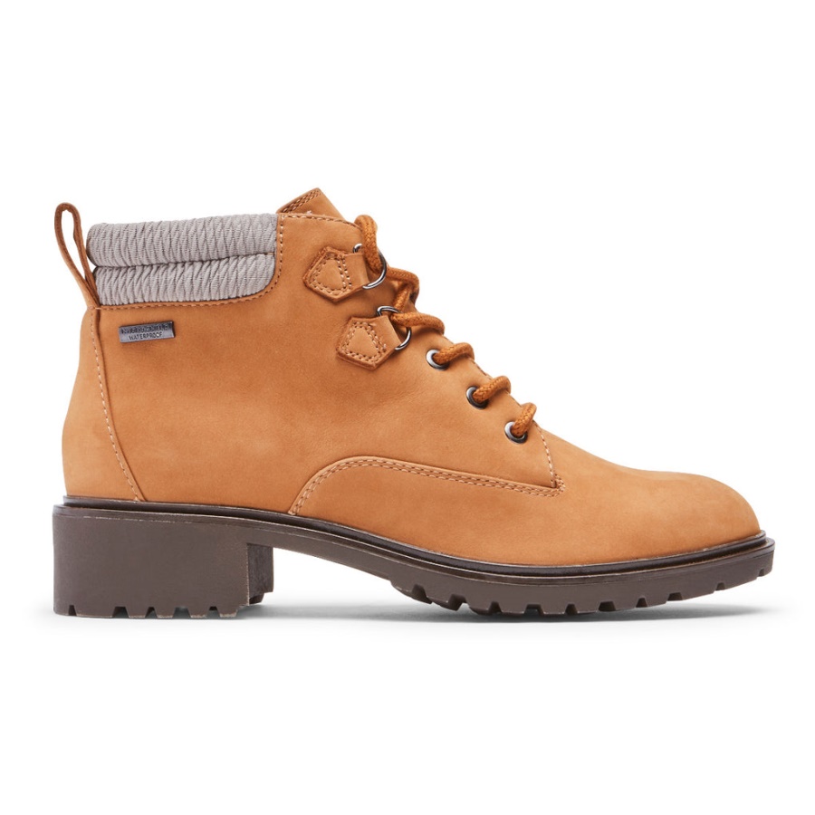 Bota Ryleigh Hiker Feminina Rockport Caju à Prova D'água