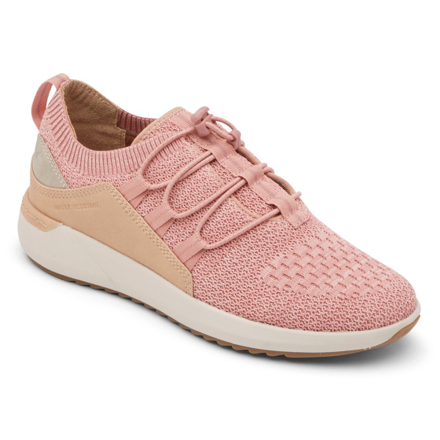 Sapatilha Skylar Bungee Feminina Rockport Em Tela Rosa