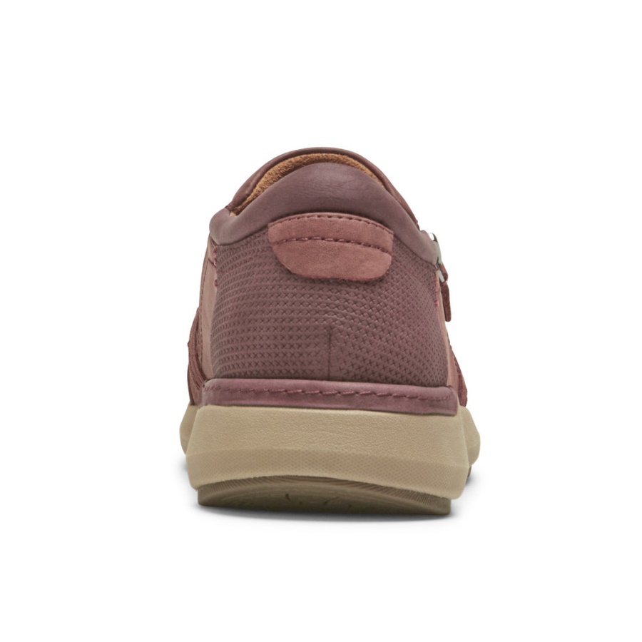 Rockport Skylar Feminino Com Zíper Slip-on Redwood