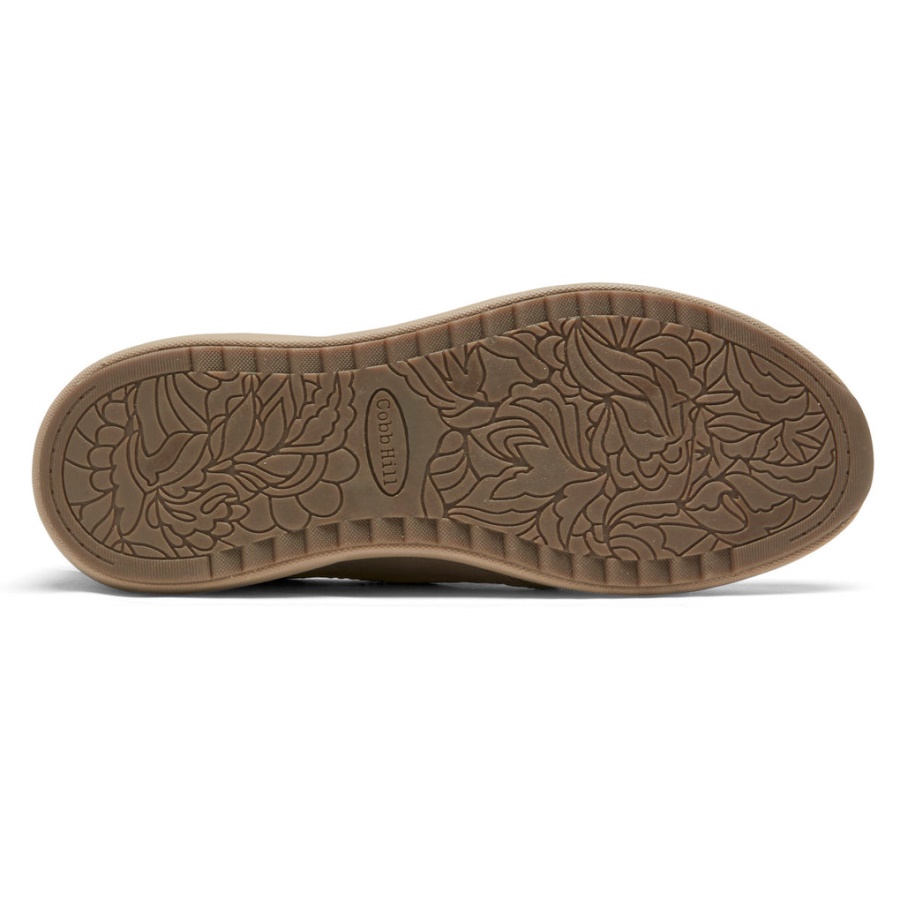 Skylar Slip-on Taupe Feminino Com Zíper Rockport