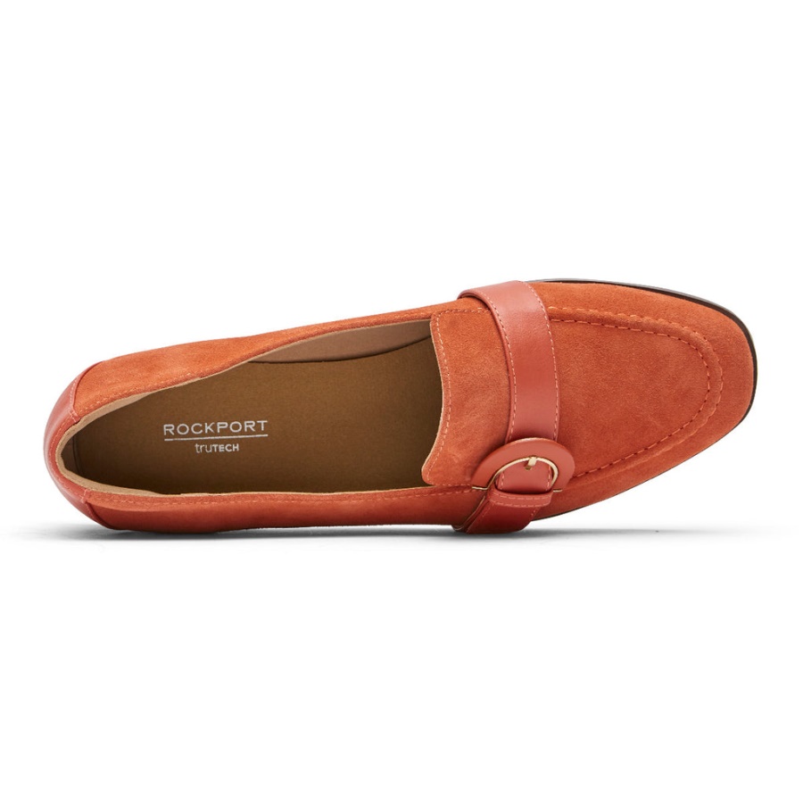 Mocassim Feminino Rockport Susana Fivela Canela