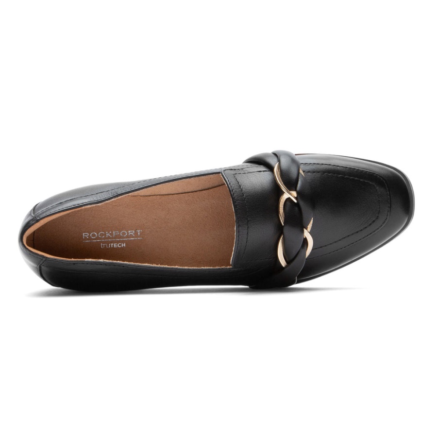 Mocassim Feminino Susana Trançado Rockport Preto