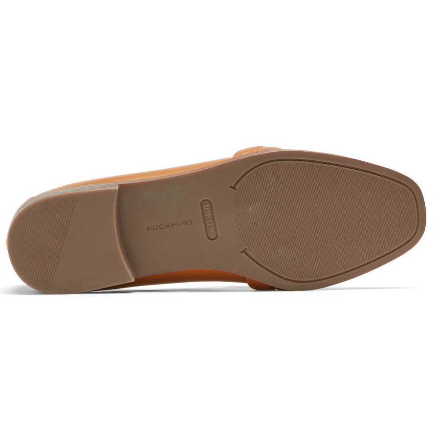Mocassim Feminino De Cadeia Susana Tecido Mel Rockport