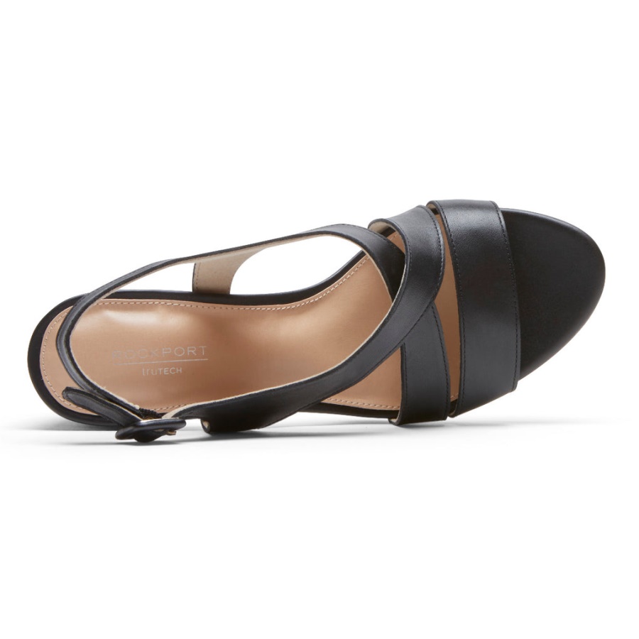 Rockport Tabitha Salto Slingback Preto Para Mulher