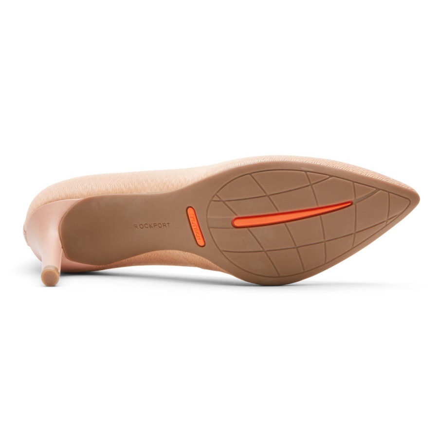 Rockport Movimento Total Feminino 75mm Salto Bico Fino Toscana Ondulado