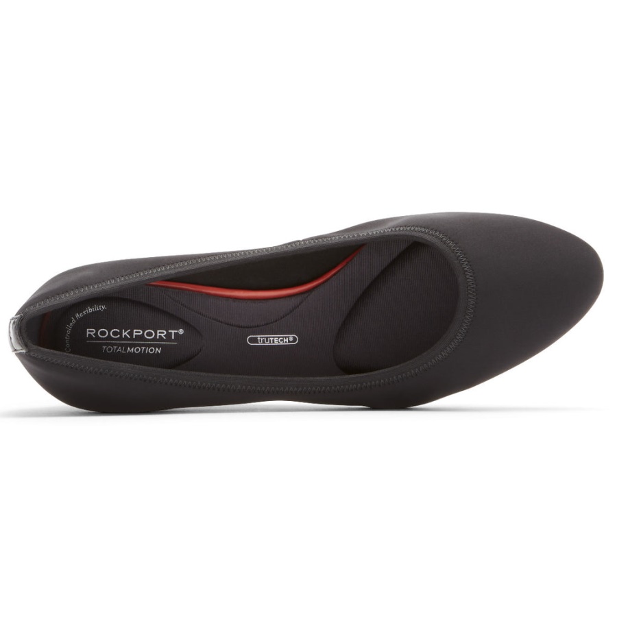 Rockport Movimento Total Feminino Cerelia Gore Wedge Black Lycra