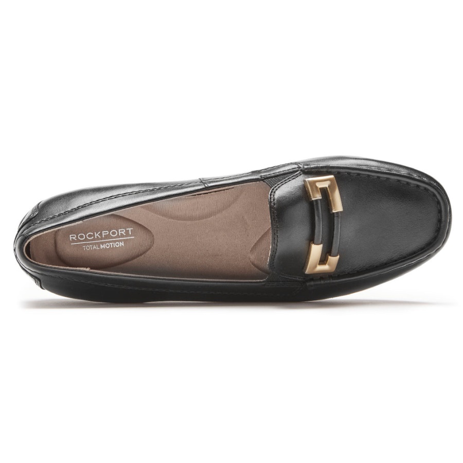 Mocassim De Ornamento De Driver De Movimento Total Feminino Rockport Preto