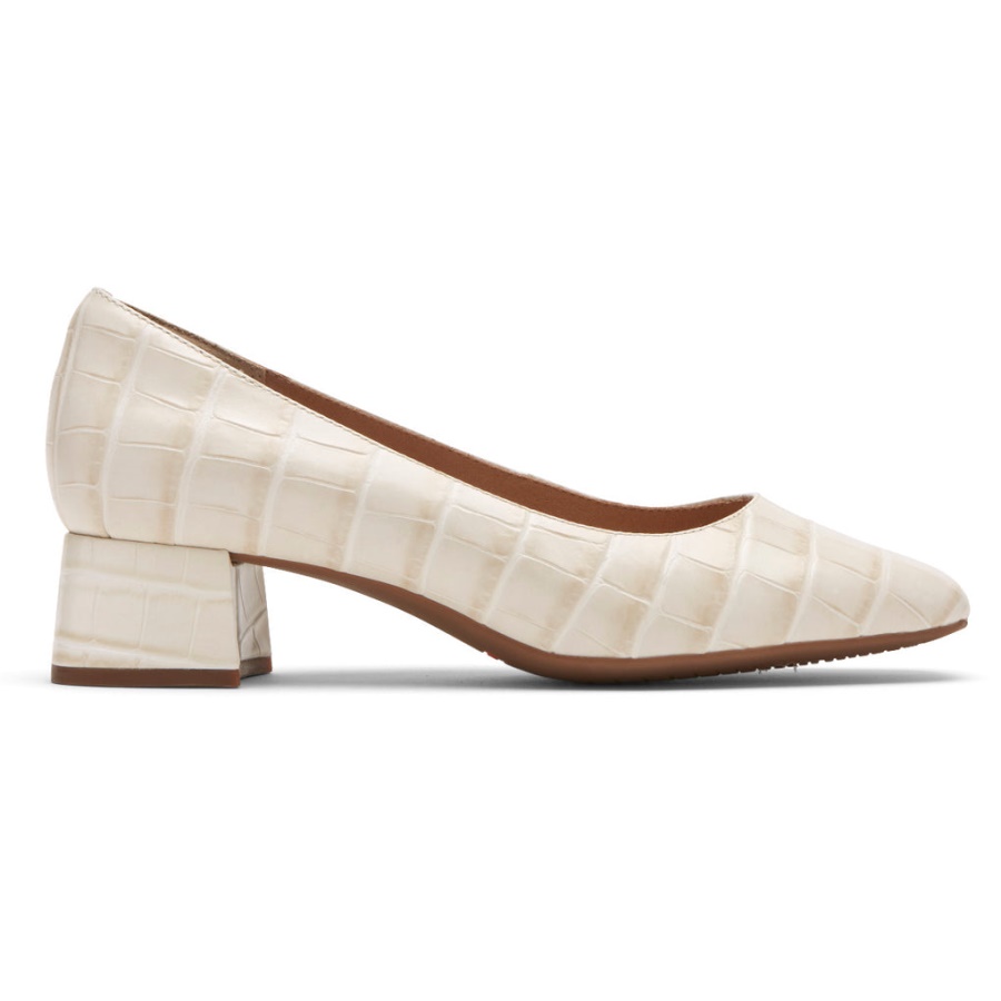 Rockport Movimento Total Feminino Salto Esma Off-white