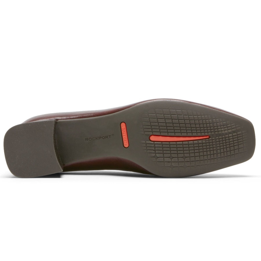 Mocassim Esma Mocassim Feminino Rockport Total Motion Esma Bourbon Xadrez