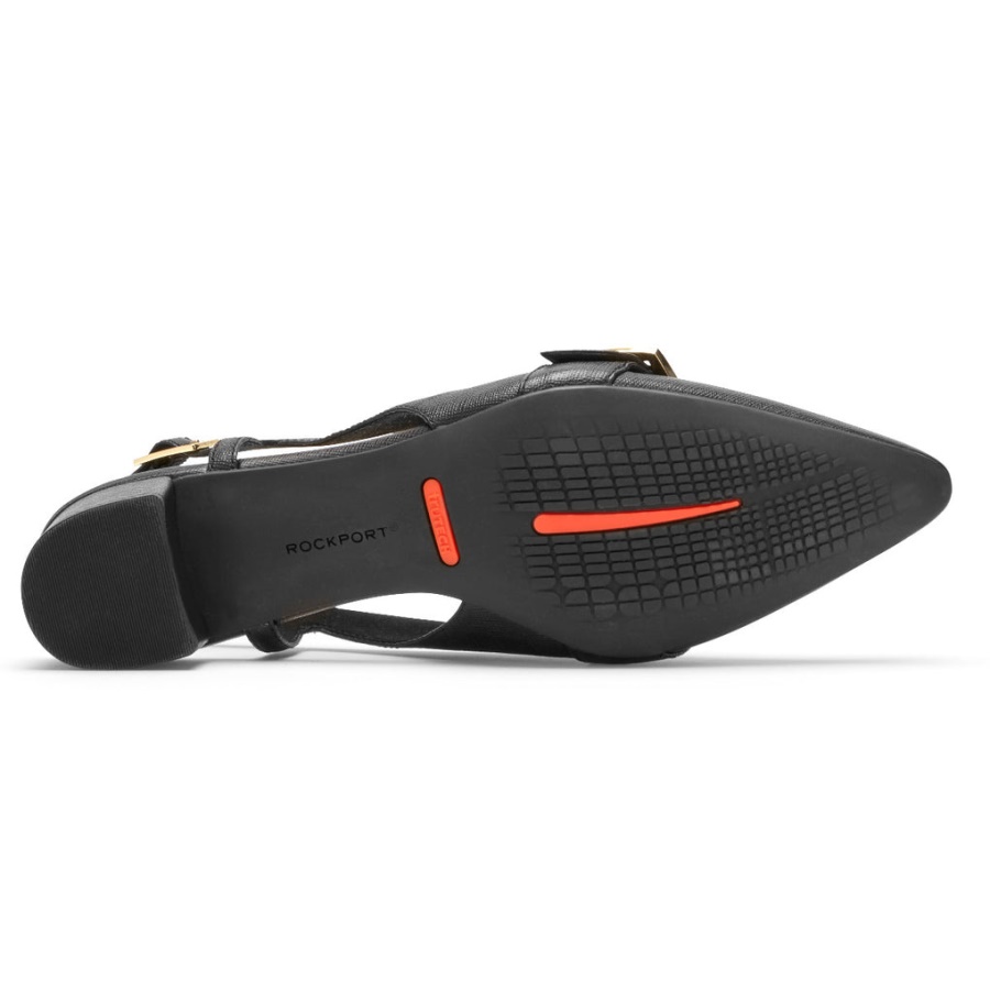 Salto Com Fivela Gracie Feminino Rockport Movimento Total Preto