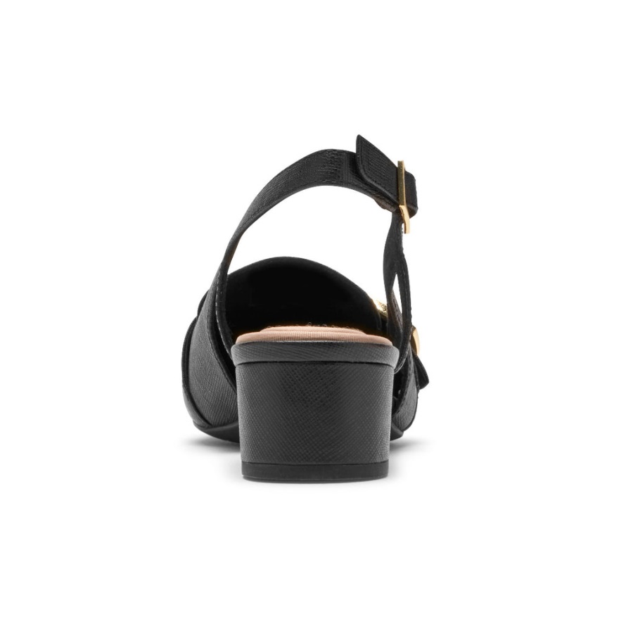 Salto Com Fivela Gracie Feminino Rockport Movimento Total Preto