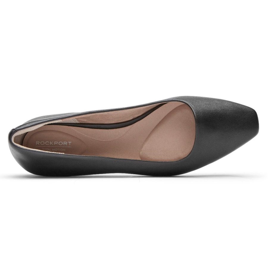 Rockport Movimento Total Feminino Laylani Balé Liso Preto
