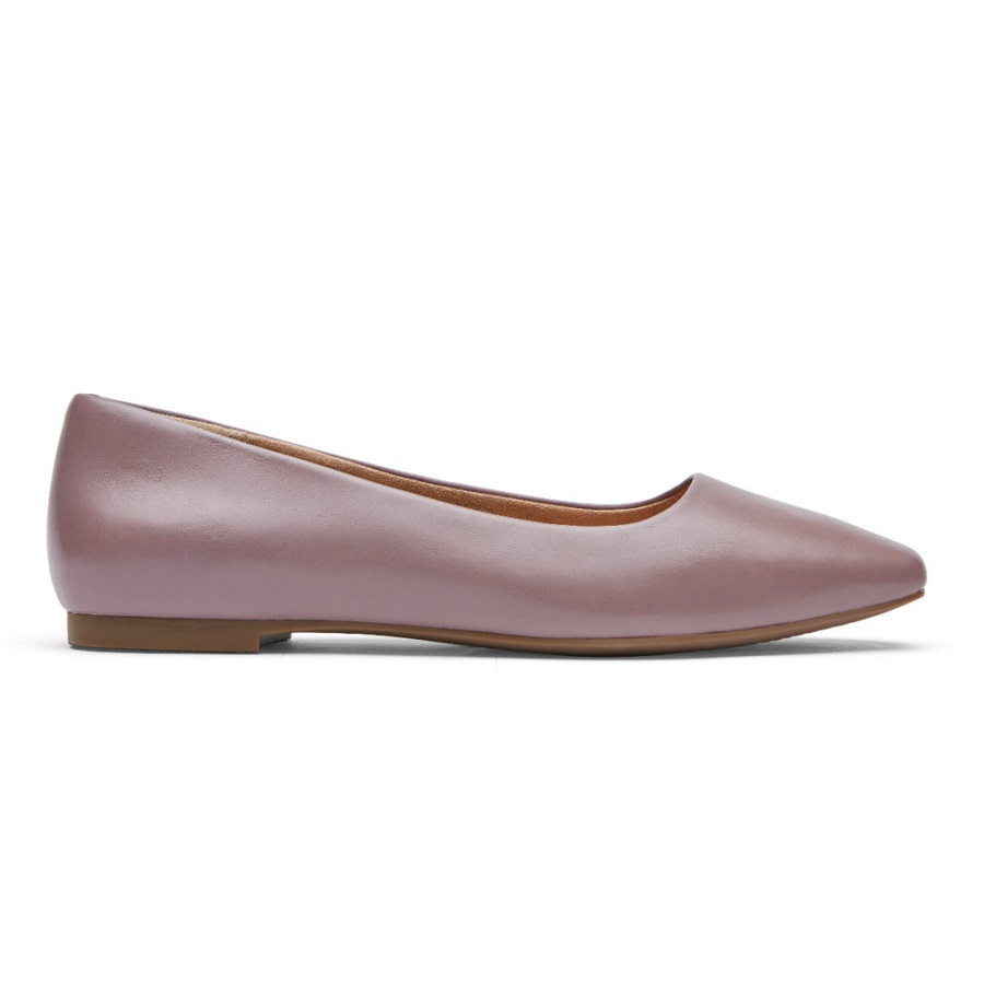 Rockport Movimento Total Feminino Laylani Simples Balé Flat Sabugueiro
