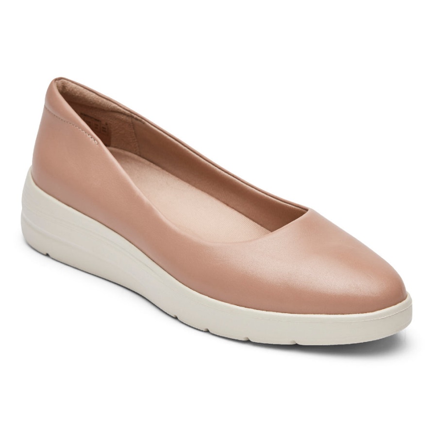 Rockport Movimento Total Feminino Lillie Ballet Flat Toscana Rosa