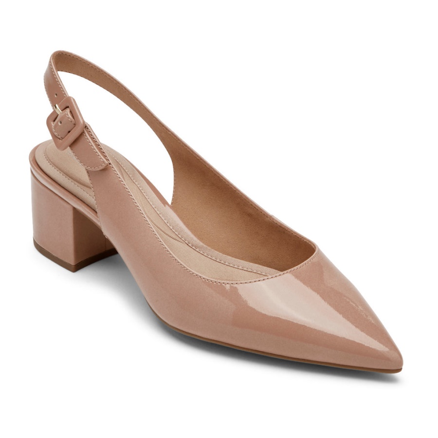 Rockport Movimento Total Feminino Noelle Salto Slingback Au Naturel