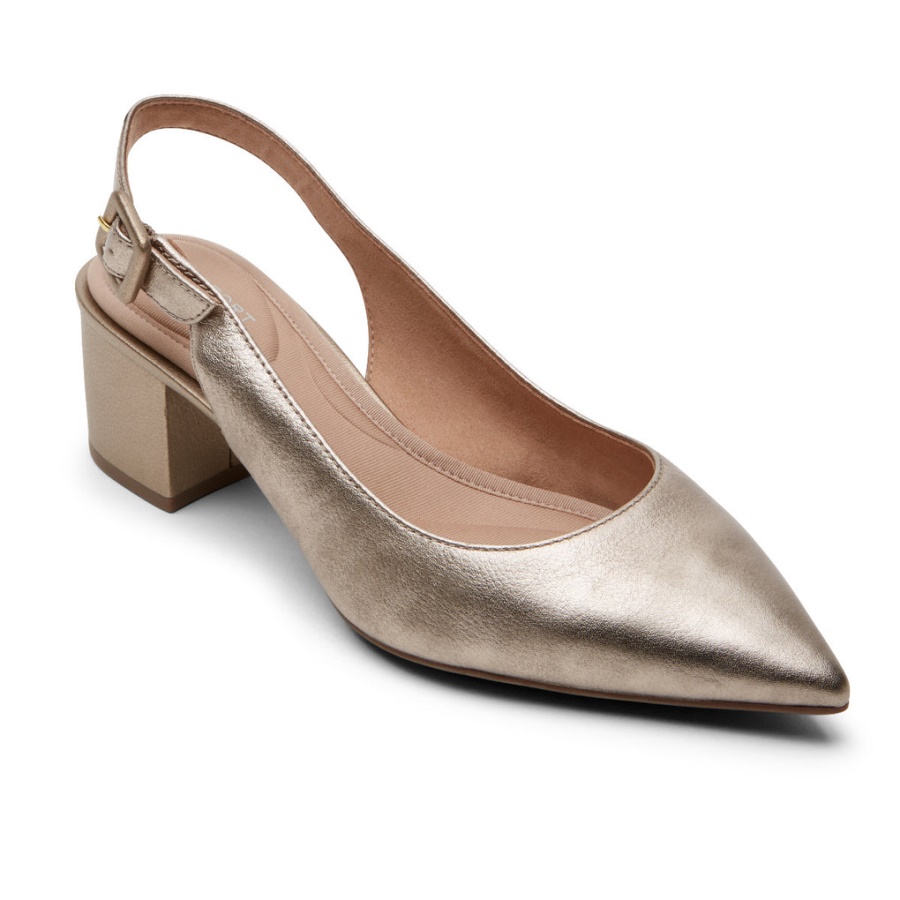 Rockport Movimento Total Feminino Noelle Salto Slingback Starlight