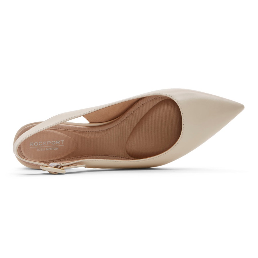 Rockport Feminino Movimento Total Noelle Salto Slingback Baunilha
