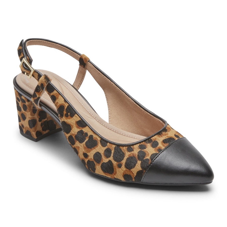 Rockport Women's Total Motion Salima Postou Slingback Leopard