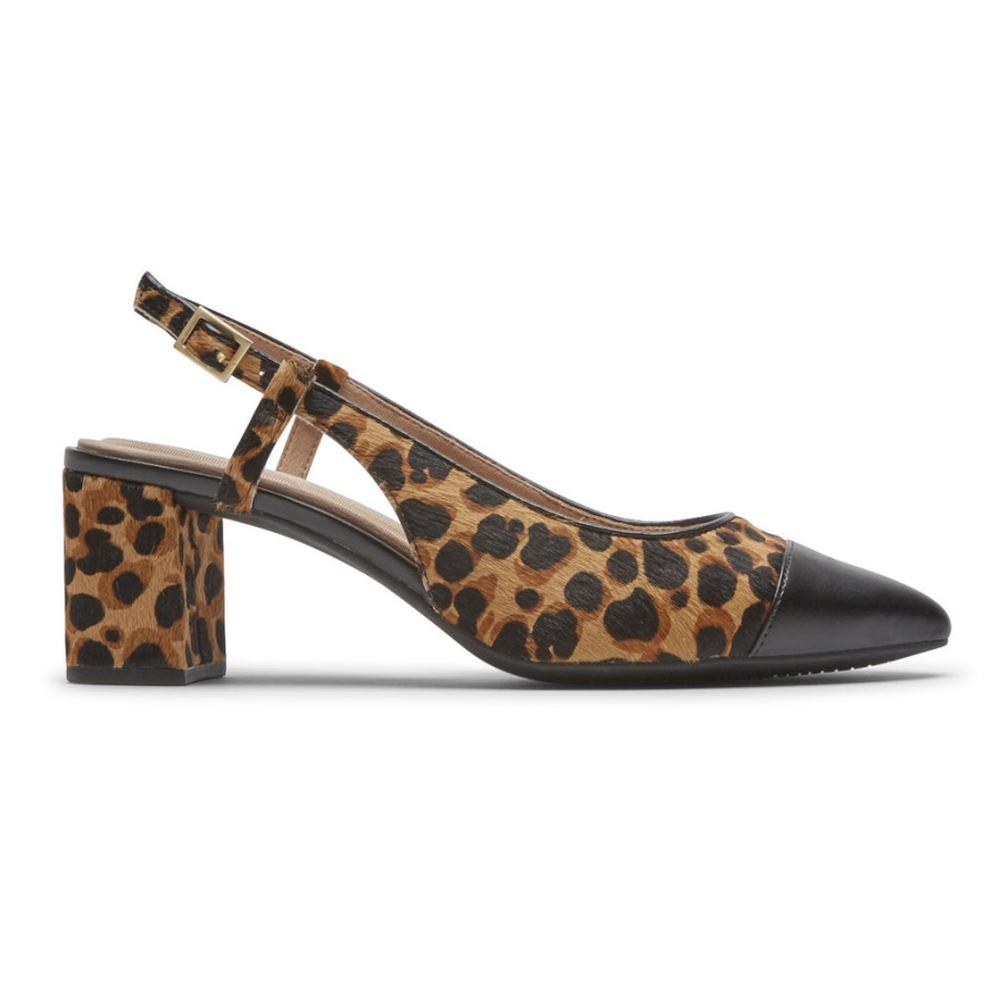 Rockport Women's Total Motion Salima Postou Slingback Leopard