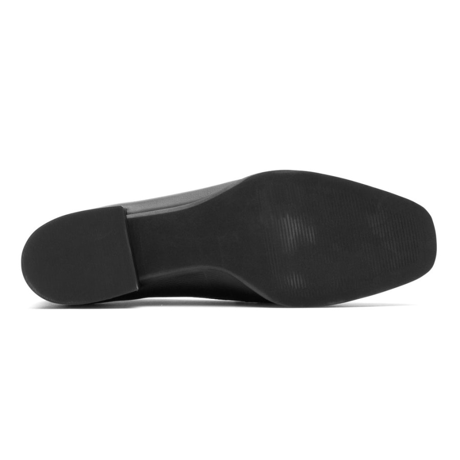 Mocassim De Anel Santana De Movimento Total Feminino Rockport Lthr Preto