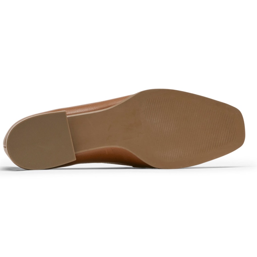 Mocassim Santana Ring Loafer Tan Lthr Para Mulheres Rockport Movimento Total