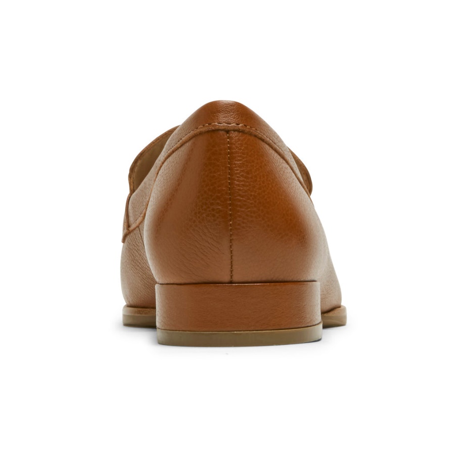 Mocassim Santana Ring Loafer Tan Lthr Para Mulheres Rockport Movimento Total