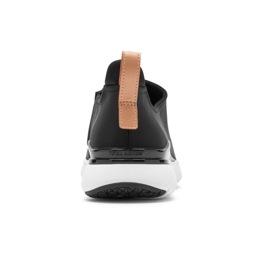 Rockport Women's Total Motion Sport High Slip-on Black Lycra