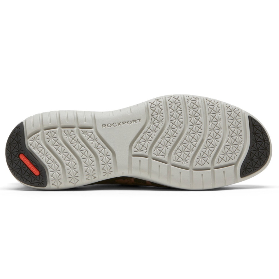 Rockport Women's Total Motion Sport High Slip-on Tan Leopard