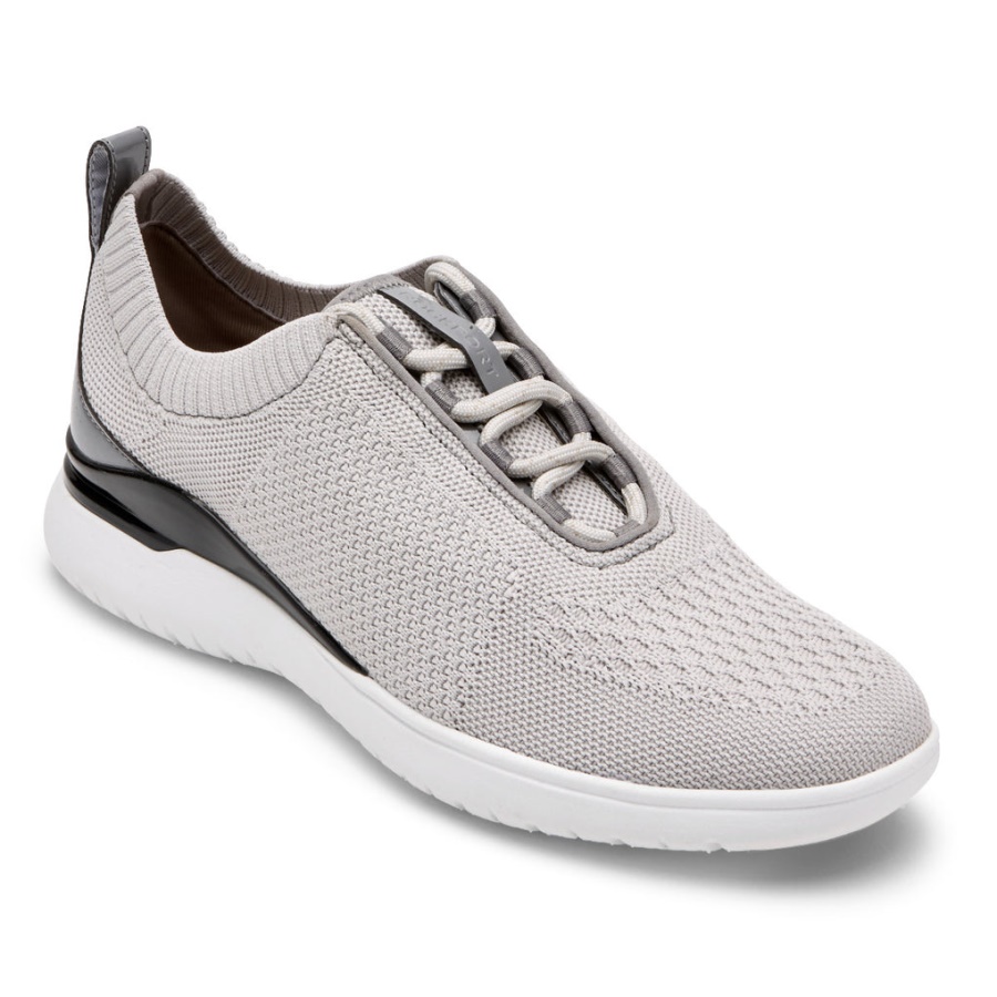 Rockport Feminino Movimento Total Esporte Malha Tênis Malha Cinza