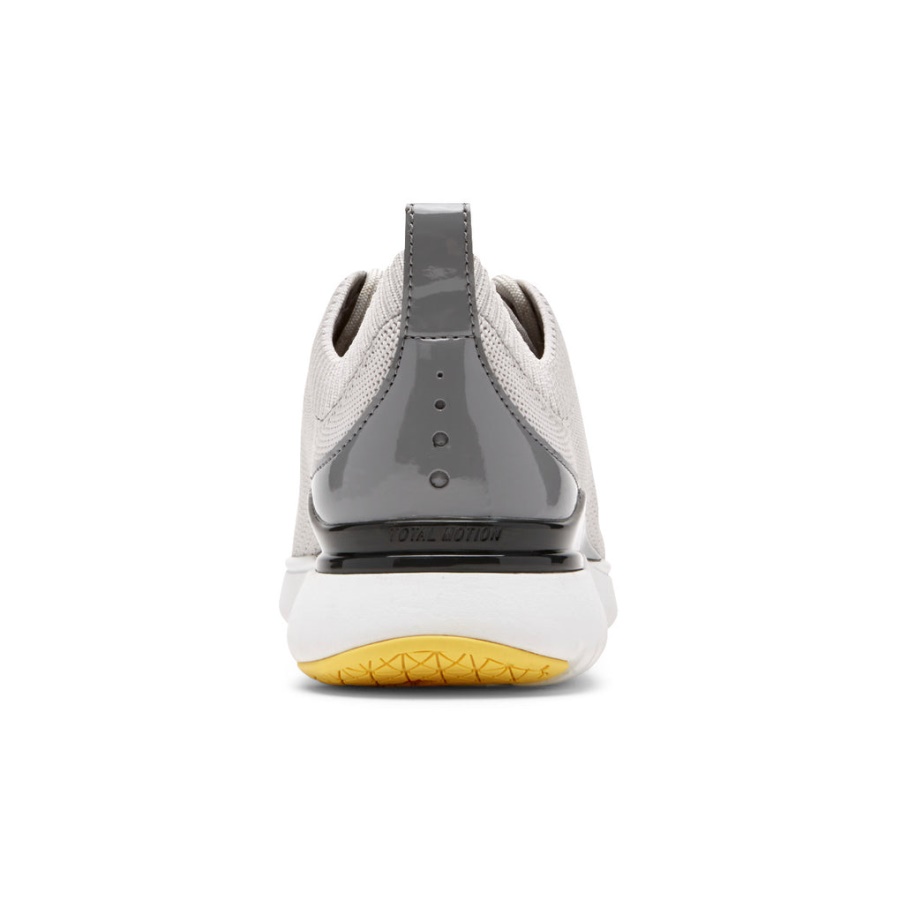 Rockport Feminino Movimento Total Esporte Malha Tênis Malha Cinza